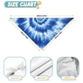 thumbnail image 6 of Dog Bandana 2 Pack,Blue White Tie Dye Spiral Pattern Bandanas for Dogs,Cat Bandana,Small/ Large Dog Bandana 2 Size,Dog Bandanas, 6 of 6