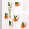 thumbnail image 4 of Imán para refrigerador, cocina, oficina, pizarra blanca y pizarra de limpieza en seco, diseño en maceta encantador y colorido, 12 juegos de cactus 2, 4 of 5