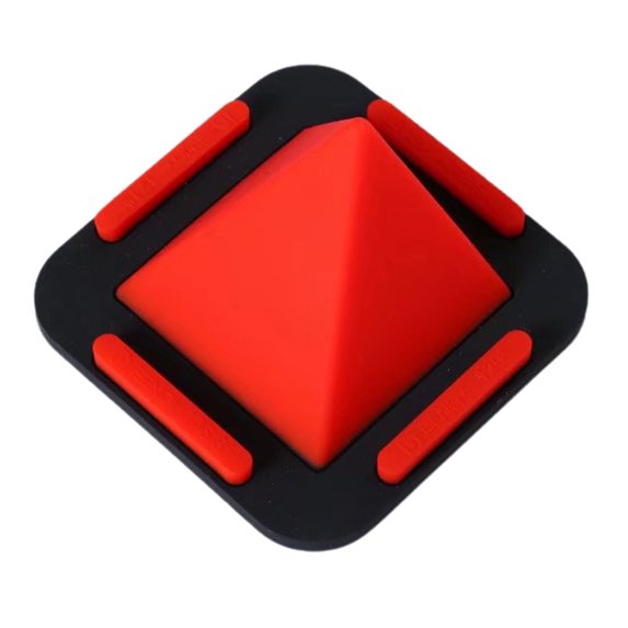 Naierhg Phone Holder Pyramid Shape Non-Slip Silicone Adjustable Viewing Angles Smartphone Desk Stand for Home