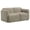 Brown, variant on Dorset Fabric Upholstered Round Track Arm Loveseat White