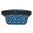 thumbnail image 3 of Fotbe Cartoon Geese With Xmas Cangurera Cuadrada con Estampado de Doble Capa, Bolsa de Cintura Ajustable Mini para Hombres y Mujeres, 3 of 9