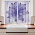 thumbnail image 2 of Ambesonne Flower Kitchen Curtains, Blossoming Petals Layout, 55"x39", Purple Dark Purple, 2 of 3