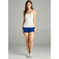 thumbnail image 2 of Essential Basic Junior Women Fold Over Low Rise Short Cotton Spandex Yoga Dance, 2 of 4