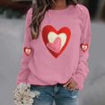 thumbnail image 4 of Sweatshirt for Women Perfect For Daily Wear or Loungewear! The Best Choice for Valentine's DayM Pink Valentine's Day Sweatshirt, 4 of 4