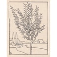 thumbnail image 2 of Simon Moulijn 15x18 Gold Ornate Wood Frame and Double Matted Museum Art Print Titled - Cover Design For; Exhibition of Works by S. Moulijn, 1897 (1897), 2 of 4