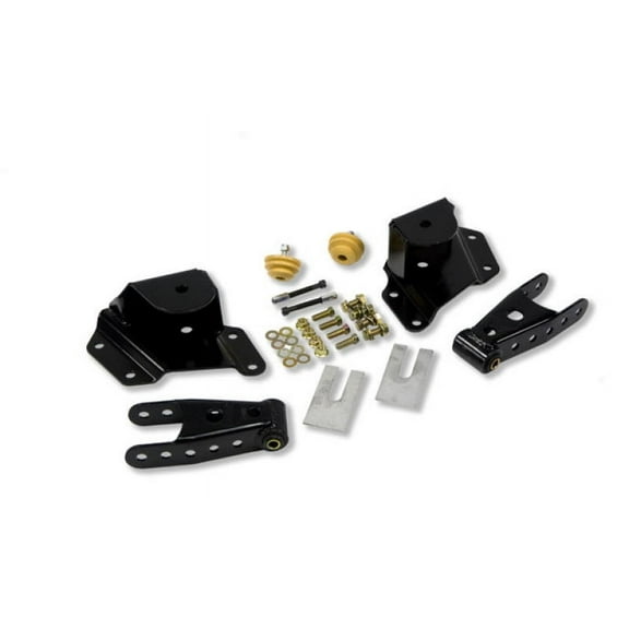 BELLTECH (KW AUTOMOTIVE) 6512 99-06 GM/GMC 1500 STD CAB 4IN SHACKLE AND HANGER KIT Fits select: 1999-2000 CHEVROLET SILVERADO C1500, 2001 CHEVROLET SILVERADO K1500