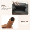 thumbnail image 6 of Vesgantti 97" Modular Sectional Sofa, L-Shaped Corduroy Couch with Movable Ottoman, Deep Seat and Spring Cushions for Living Room, Bedroom, Apartment, 6 of 7