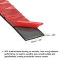 thumbnail image 3 of Uxcell 1.4"W x 1/8"T x 10'L Adhesive Rubber Strips Solid Neoprene Rubber Strips Sheet, 3 of 6