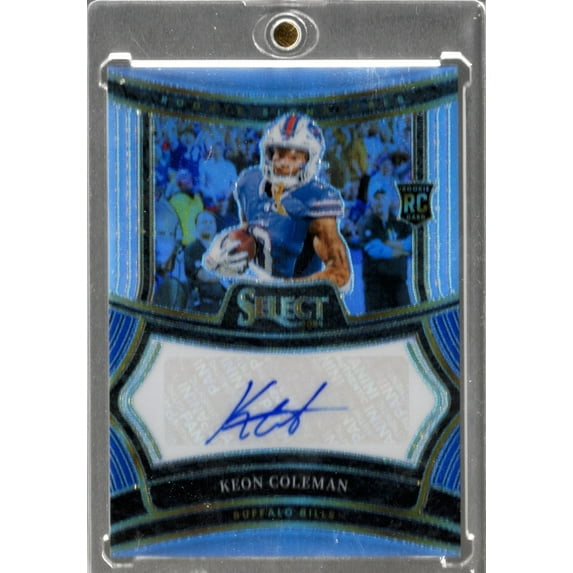 2024 Panini Select Keon Coleman #RSPKCN Silve Prizm Auto /399 Buffalo Bills Rookie RC Football Card