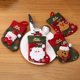 thumbnail image 2 of 4 Uds. Suministros de decoración navideña, decoraciones de mesa de restaurante, juegos de cubiertos, juegos de cubiertos, bolsas de regalo, calcetines de Navidad JAMW Sencillez, 2 of 5