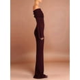 thumbnail image 6 of Women'S Fall Off Shoulder Bodycon Sweater Dress Formal Long Sleeve Elegant Club Party Midi Maxi Dresses Reddish Brown M, 6 of 7