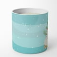 thumbnail image 3 of Carolines Treasures BB9317CDL 3.75 x 3.25 in. Unisex Silver Fantail Pigeon Christmas 10 oz Decorative Soy Candle, Teal, 3 of 5