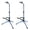 Blue, variant on 5 Core Guitar Stand Floor Adjustable 2pcs Heavy Duty w Neck Holder Universal Supports for Acoustic Electric Classic Bass Instrument Folding Portable Yellow - GSH HD YLW 2pcs