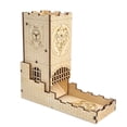 thumbnail image 1 of Juego de mesa Dice Tower CZYY Castle Wood cortado con láser con bandeja, 1 of 8