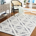 thumbnail image 3 of SAFAVIEH Vermont Trinity Floral Geometric Wool Area Rug, Ivory/Navy, 3' x 5', 3 of 9