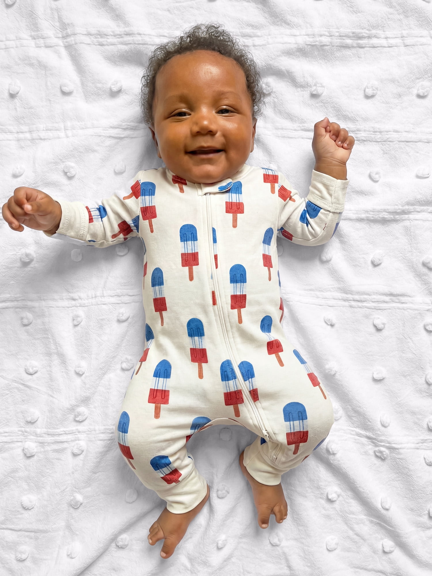 Monica + Andy, Organic Cotton Patriotic One-Piece Coverall, Sizes Newborn - 18-24 Months