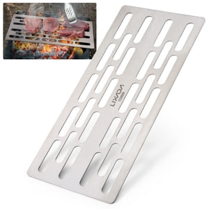 Lixada Grill de barbecue de titane léger Portable BBQ Plaque de grill pour camping en plein air Randonnée Backpacking