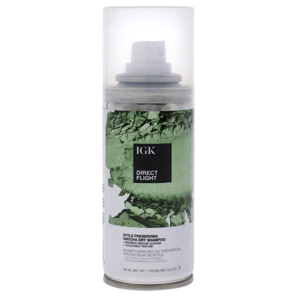 Champú seco multitarea Direct Flight de IGK para unisex: champú seco de 2 oz