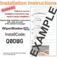 thumbnail image 5 of 2022 Toyota Prius Prime Beam Wiper Blades Wipers w/1yr Warranty (Set of 2) (WiperBladesUSA), 5 of 5