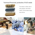 thumbnail image 1 of VONKY 300 Pieces Metal Film Resistors Stable Electric Part Universal 1/4W Resistance Kit Resistor Device DIY Accessory Making Material, 1 of 6