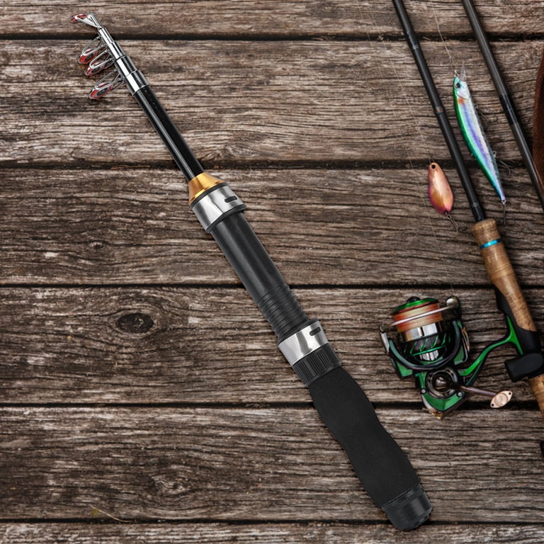 1m long ice fishing telescopic pole ONEEL Rod Fishing Super Hard Shot Fishing Rod Portable Metal Hand Rod Combination with Rotating Wheel Seat Portable, 5.4M : Sports & Outdoors facing transducer Telescopic Fishing Rod, Aluminum Alloy