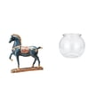 thumbnail image 1 of Escultura De Caballo De Pie Para Escritorio, Sala De Estar, Estantería, Decoración Con Pecera Pequeña Transparente, Acuario, Jarrón, Adorno De Mesa Para Oficina, Hogar, Plantas, Decoración, 1 of 8