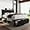 Black, variant on iPormis Full Bed Frame with 2 Drawers, Metal Platform Bed with Charging Station and Linen Fabric Storage Headboard Strong Metal Slats Black,Gray