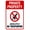 Warning Sign 4, variant on Private Property Authorized Employees Only Bilingual Sign 8"x12" - Durable Security Metal for Office Workplace, Business Entrance, Home Yard, Road Street Safety Wall Decor