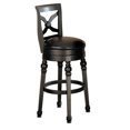 thumbnail image 4 of Coaster Lathrop 29" Faux Leather Swivel Bar Stool in Black, 4 of 4