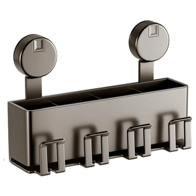 Estante para cepillos de dientes, organizador de baño sin taladro, soporte para cepillos de dientes de pared, estante adhesivo para cepillos de dientes