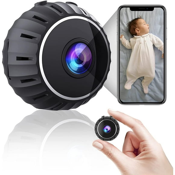 Mini Caméras Espion, Caméra Cachée Sans Fil 1080P HD avec Vision Nocturne et Détection de Mouvement, Caméra de Sécurité WiFi pour la Maison