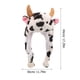 thumbnail image 3 of Gorro de peluche con orejas de vaca, cálido y con cuerno de vaca, decorativo para mujer., 3 of 7