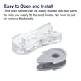 thumbnail image 4 of Unique Bargains Blinds Chain Handles, 2Pcs 90mm Roller Shade Cord Weights for Window Parts, Grey, 4 of 6