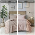 thumbnail image 3 of Home Essence Alivia 2 Piece Quilted Faux Fur Comforter Set, Light Pink, Twin, 3 of 14