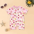 thumbnail image 2 of Rvusndi Baby Girls Swimsuit One Piece Zipper Swimwear Toddler Short Sleeve Floral Printed Bathing Suit Rash Guard Summer Swimming for Beach Pool Wear 18-24 Months, 2 of 3