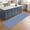 Denim Blue, variant on Rust Red Round Area Rug 4Ft Washable Circle Rugs for Bedroom Dining Room, Rustic Farmhouse Solid Color Non-Slip Carpet Floor Mats Indoor Outdoor Carpet Runner Aesthetic Home Decor