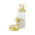 thumbnail image 4 of Dispensador de agua para mascotas, bebedero colgante, práctico, con bordes lisos, portátil, comedero automático para pollos y ratones. amarillo, 4 of 10