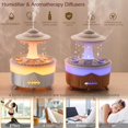 thumbnail image 3 of Raindrop Humidifiers for Bedroom -Essential Oil Diffuser with 7 Colors LED Lights,Air Humidifiers,Cool mist humidifier with 4 timers,Vaporizers for nursery,family,bedroom and office(No remote control), 3 of 9