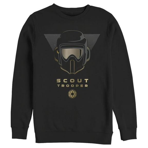 Men's Star Wars Jedi: Fallen Order Scout Trooper Helmet Sweatshirt Black X Large
