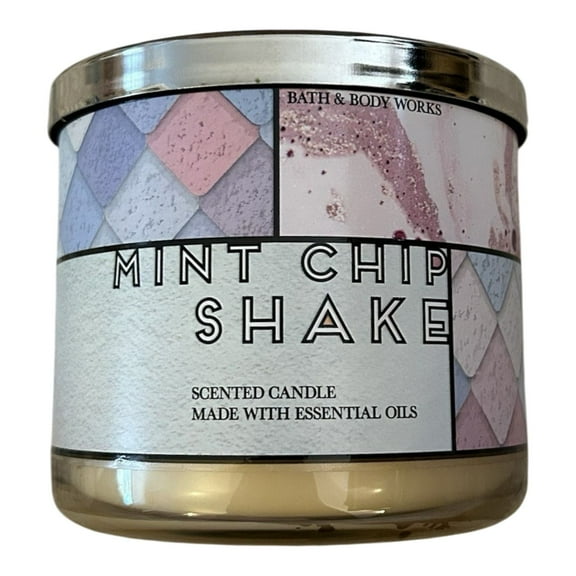 Bath and Body Works Mint Chip Shake 3-Wick Scented Candle (14.5 OZ / 411 G)