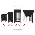 thumbnail image 4 of Nesting Tables-Set of 3, Traditional with Mission Style Legs by Lavish Home (Black), 4 of 8