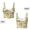 thumbnail image 6 of Sports Bra For Women, Light Green Camouflage Sports Bras For Women High Support, Workout Tank Tops Woman With Removable Cups, 6 of 8