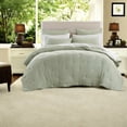 thumbnail image 4 of Sage Embroidered Cotton Bedding Sets Full/Queen AllSeason Comfort, 4 of 11
