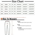 thumbnail image 3 of HUPOM Womens Wide Leg Pants Casual Pants Trousers High Waist Rise Full Straight-Leg L, 3 of 6