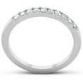 thumbnail image 2 of Pompeii 1/4 Ct Diamond Wedding Ring 10K White Gold Womens Stackable Anniversary Band, 2 of 4