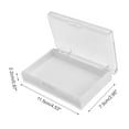 thumbnail image 2 of Unique Bargains 1 Pc Single Layer Rectangular Nail Storage Box White Plastic, 2 of 5