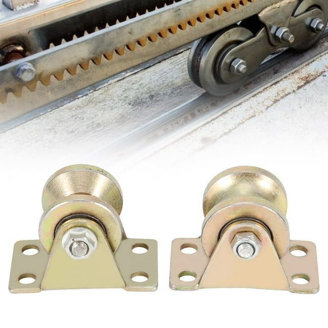 Leylor Sliding Gate Roller-2pcs 32mm Sliding Gate Roller U Type Groove Wheel Track Rail For Sliding Gate Track