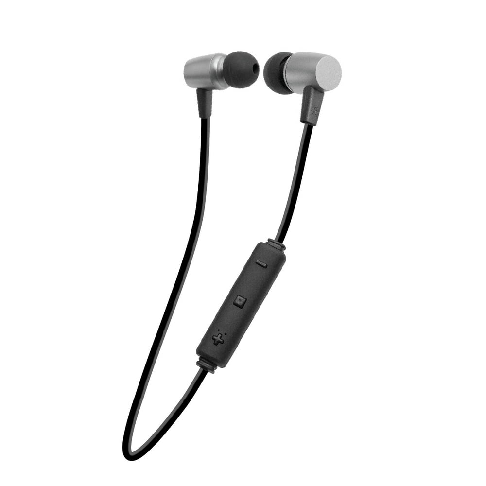 Fisher Wireless Bluetooth Earbuds with Inline Remote and Microphone, Silver Walmart