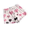 thumbnail image 4 of LWavelet Women's Plaid Heart Shorts Drawstring Waist Casual Summer Shorts Light pink S, 4 of 4