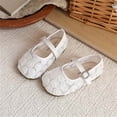 thumbnail image 4 of Girls' Lace Flower Shoes, Kids' Floral Mesh Breathable Flats, Soft Sole Princess Footwear for Dressy Occasions, 4 of 4